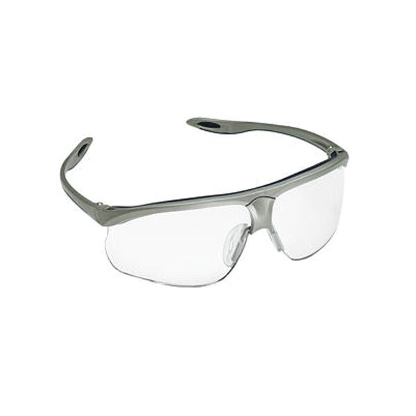 GLASSES,MAXIM SPORT,SILVER SPORT GRIP TEMPLE - Clear Lens